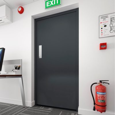 Stainless Steel Door Push Plate fitted