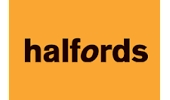 Halfords logo, one of Latham's Steel Doors customers