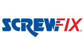 Screwfix logo, used as Latham's Steel Doors client image