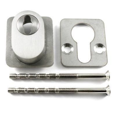 stainless steel security cylinder cover with two screws