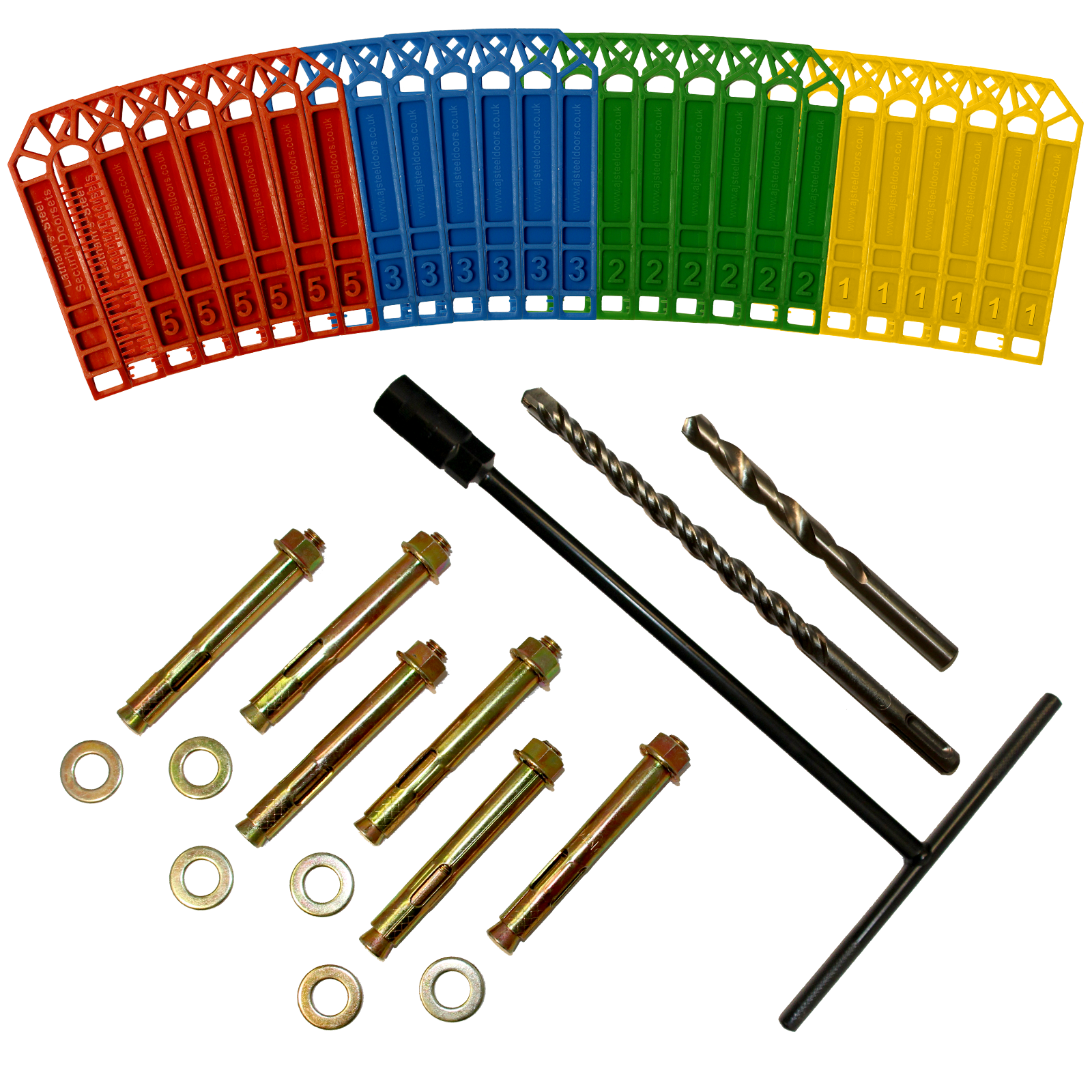 Brick/Block/Concrete Fixing Kit Latham's Steel Security Doors