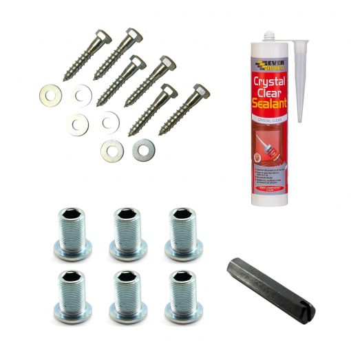 Contents of wood fixing kit
