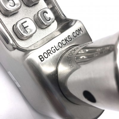 Close up view of borg code lock
