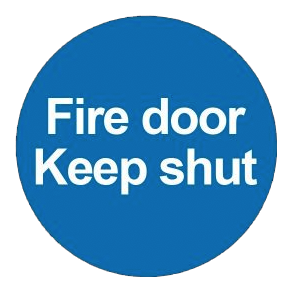 Fire door keep shut sticker for fire exit doors