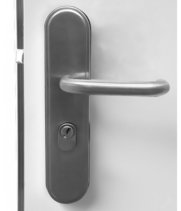 Stainless Steel HOOPLY Lever Handles 6198 Latham's Steel Doors