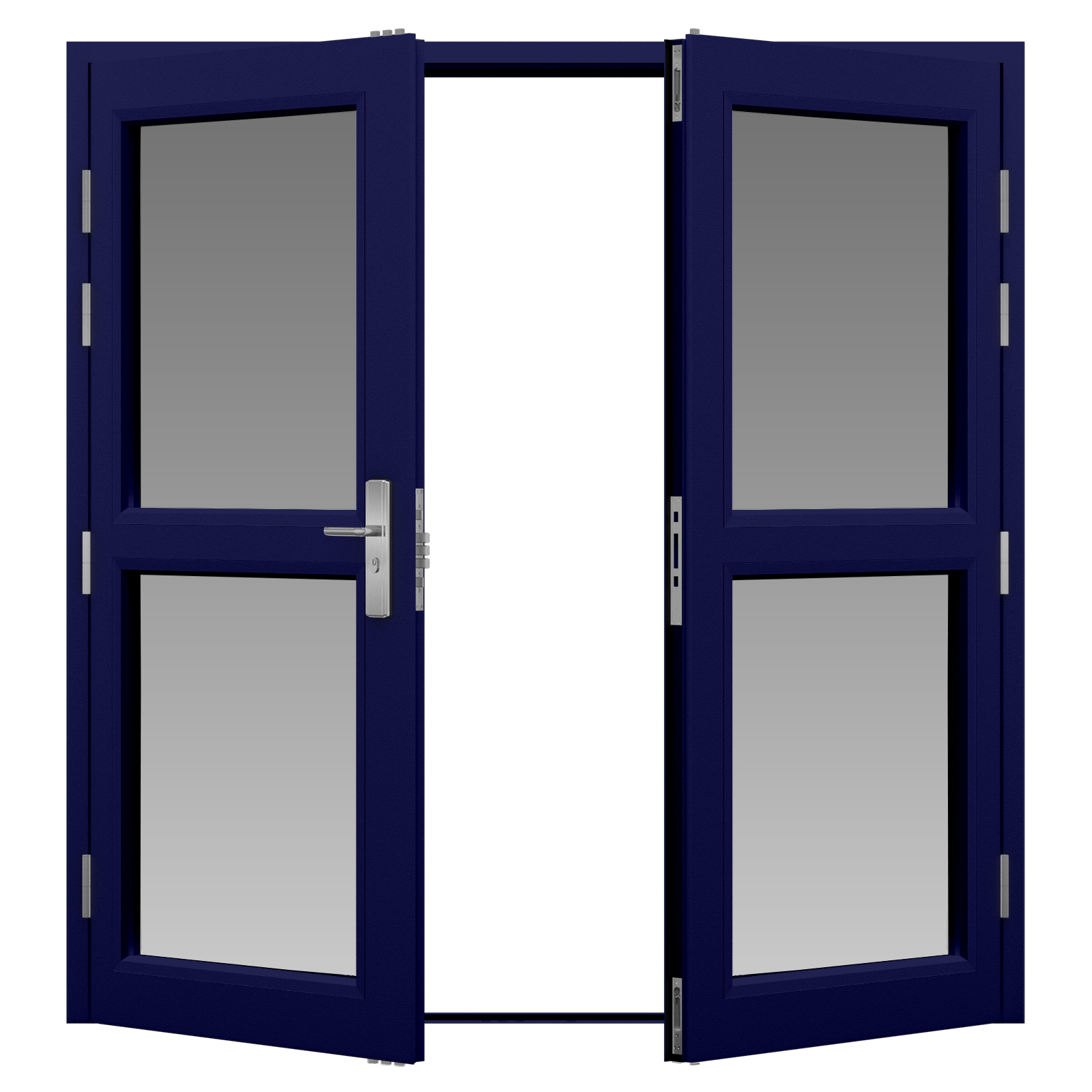 Glazed Steel Double Door (Security) Latham's Steel Doors