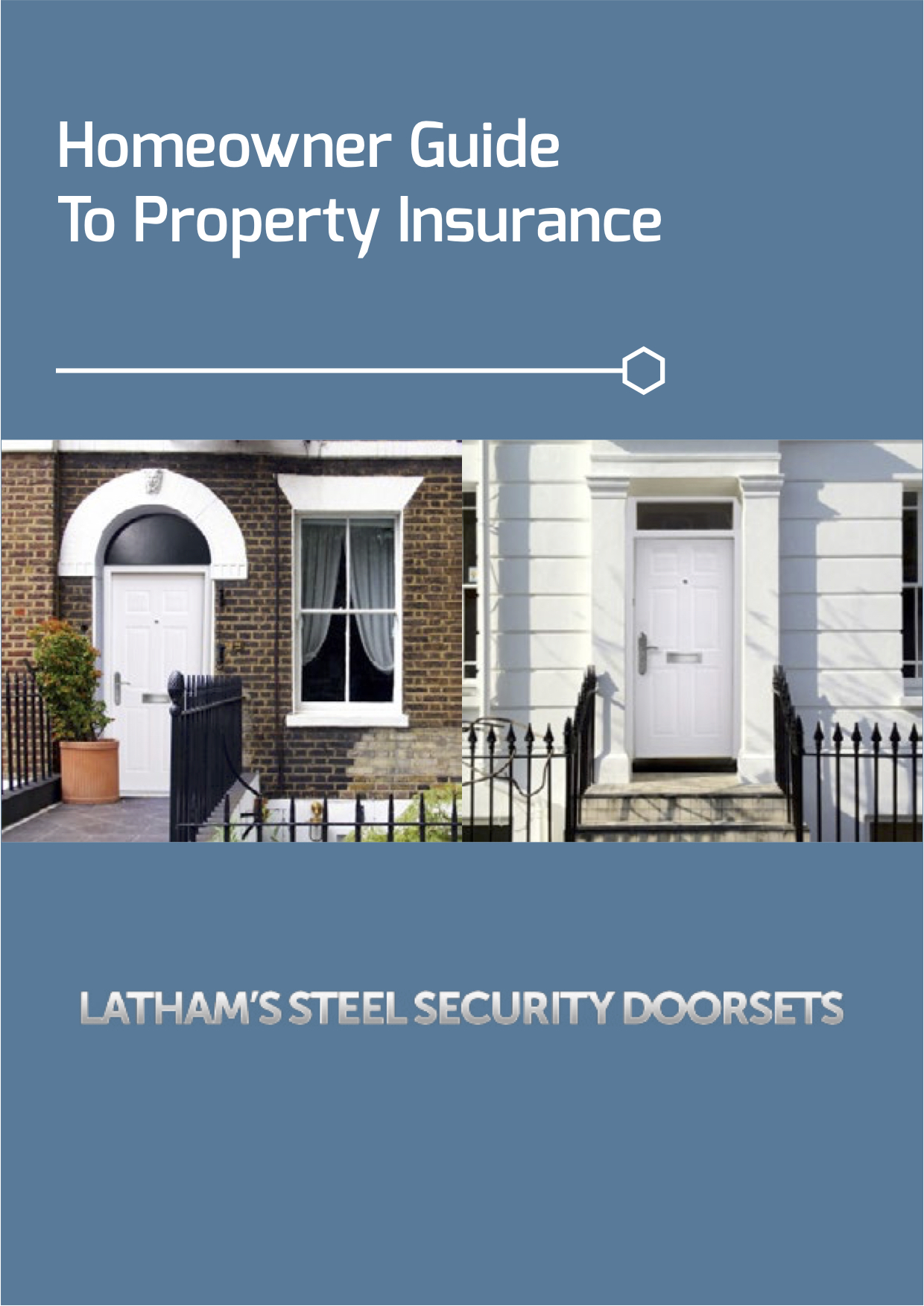 Homeowner guide to property insurance screenshot showing front doors