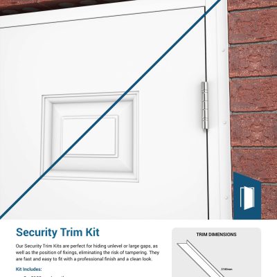 Explanation of reasons to install a security trim kit with details of the kit contents