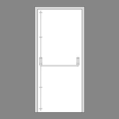 Drawing of exidor 294a adjustable panic bar