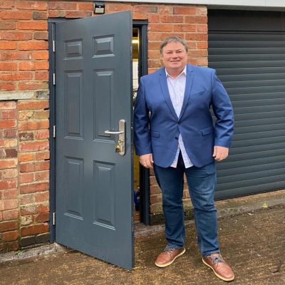 TV personality Mike Brewer stood by his new garage door