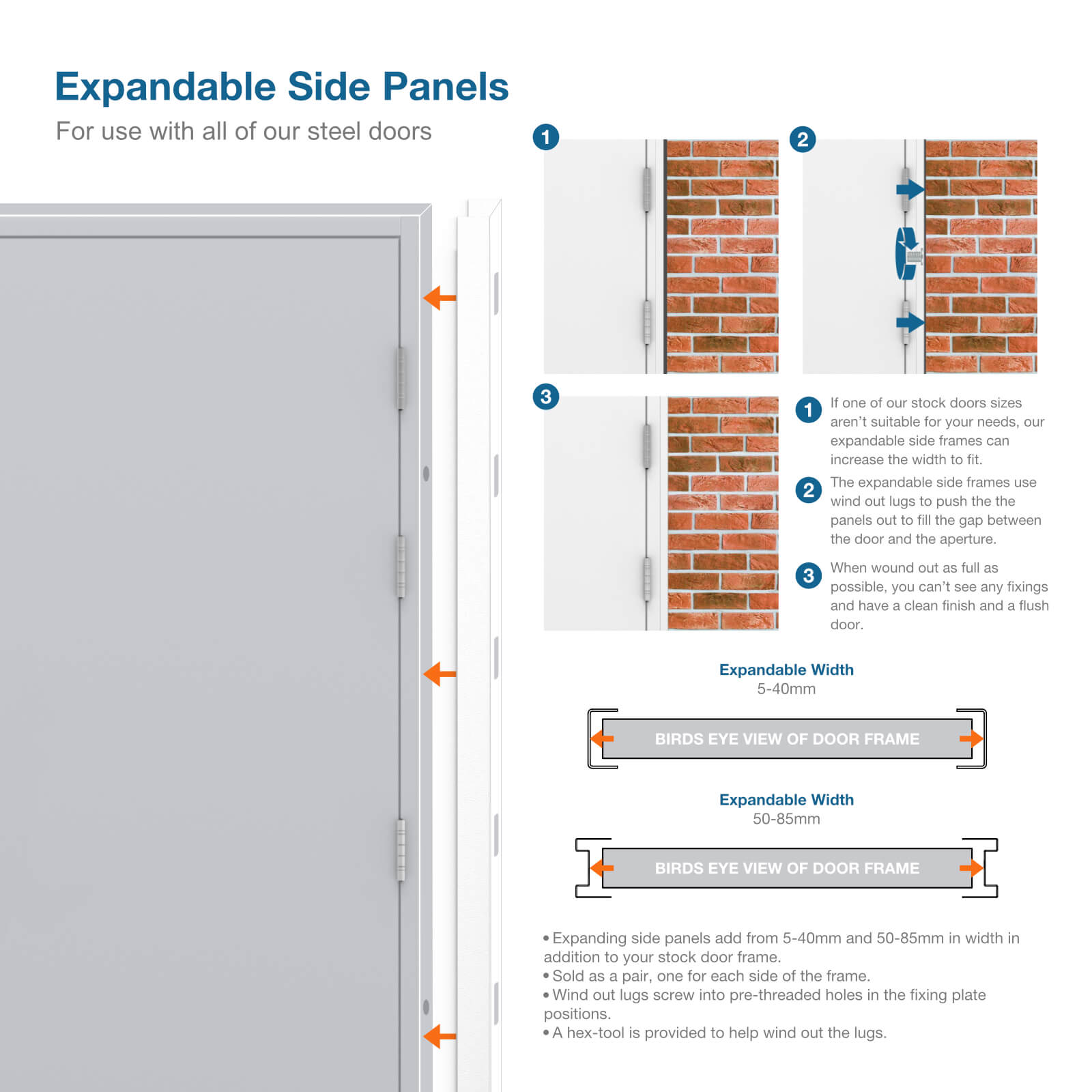 more information image for expandable side panels