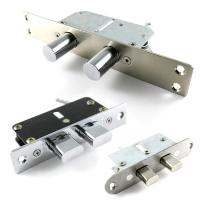 three side locks on a white background