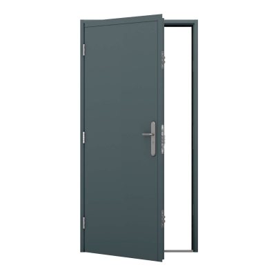CGI image of a shipping container door with astragal