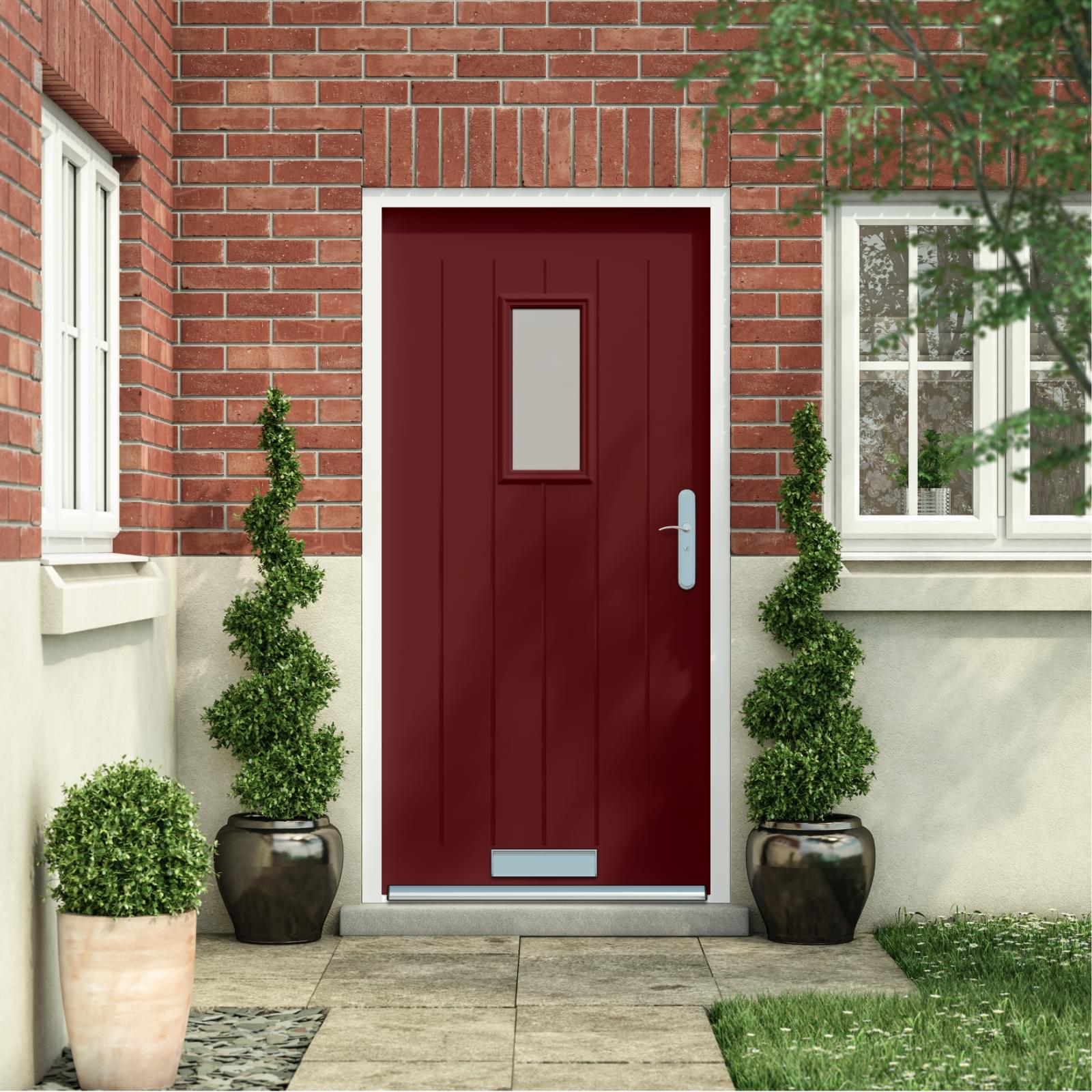 Cottage Style Front Door | Latham's Steel Security Doors