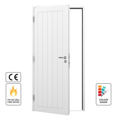 FD120 fire rated cottage style steel door