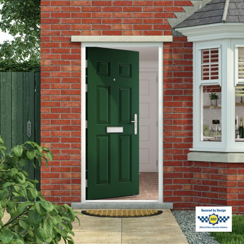 PAS 24 front door juniper green