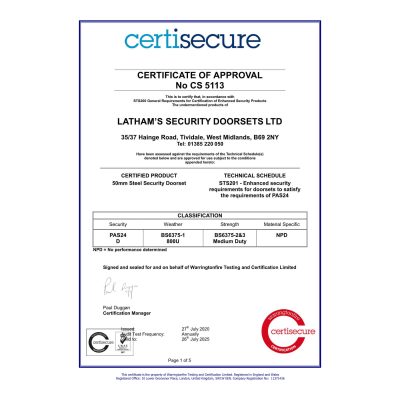 PAS 24 certificate
