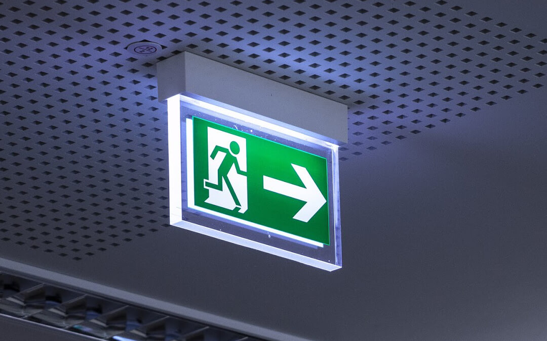 Emergency exit sign