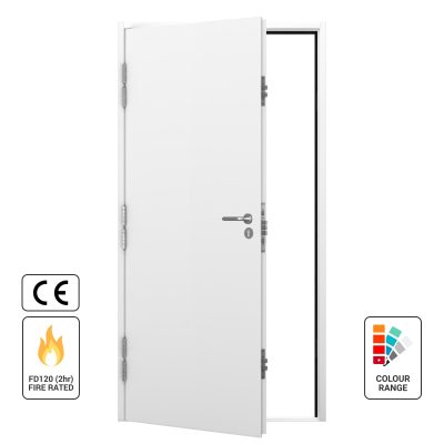 Latham's FD120 fire rated steel door