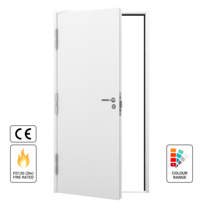 Latham's FD120 fire rated steel door