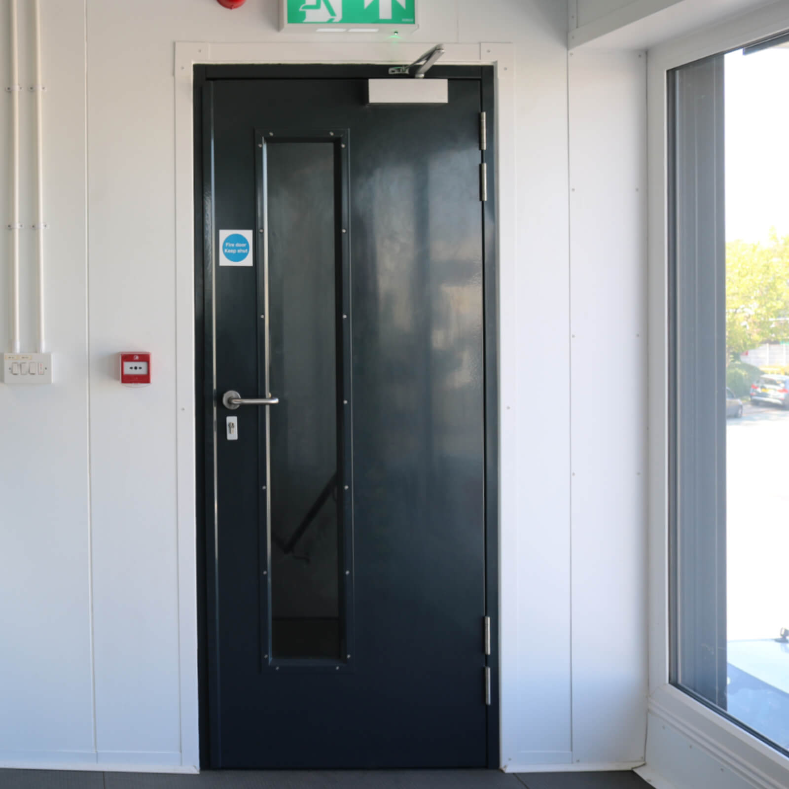 Example of a fire door