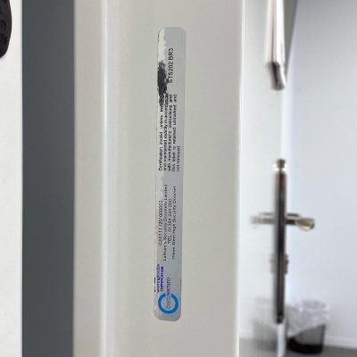 STS202 BR3 certified door sticker