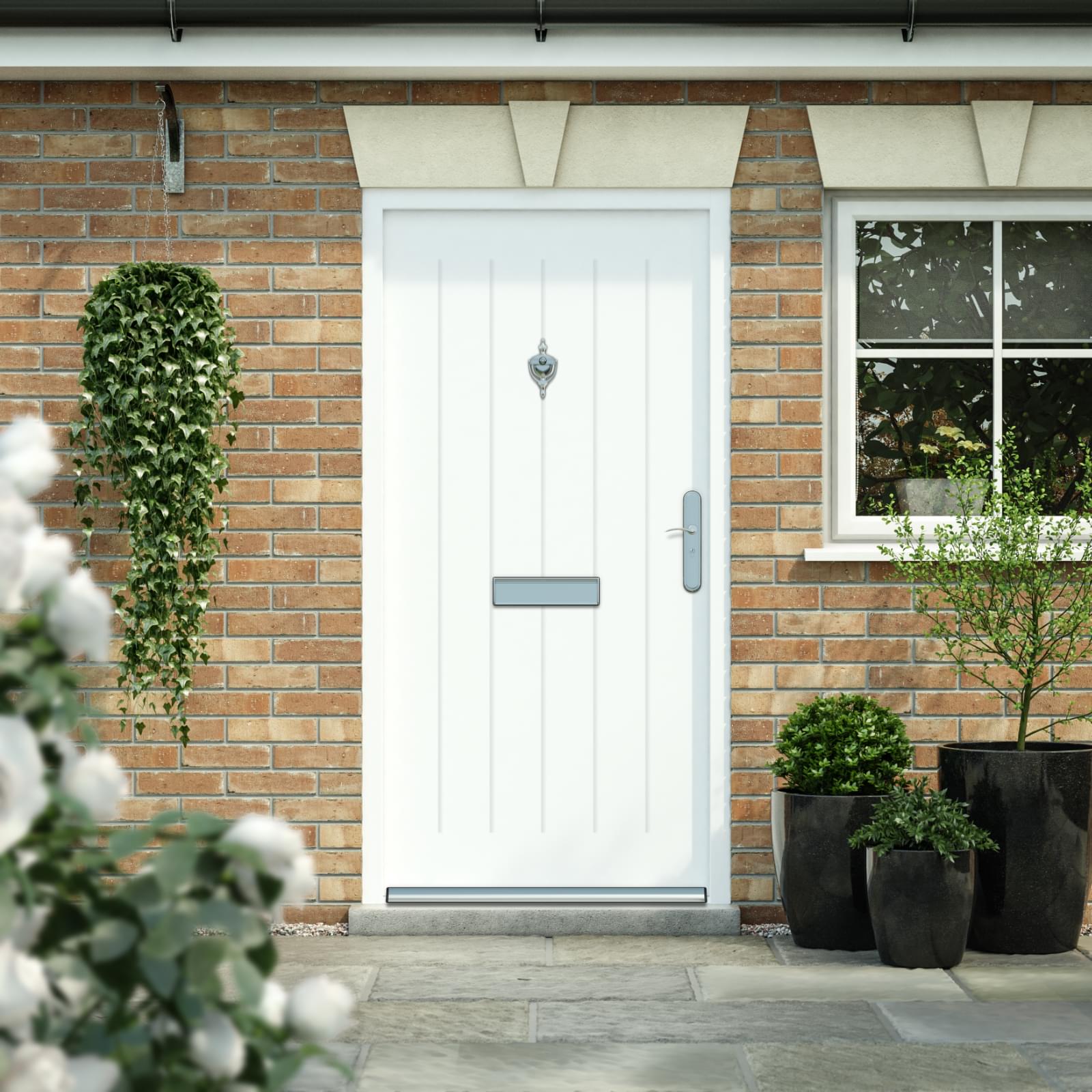 Cottage Style Front Door | Latham's Steel Security Doors
