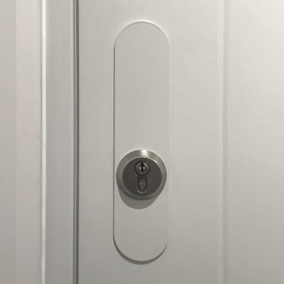 blanking plate with escutcheon