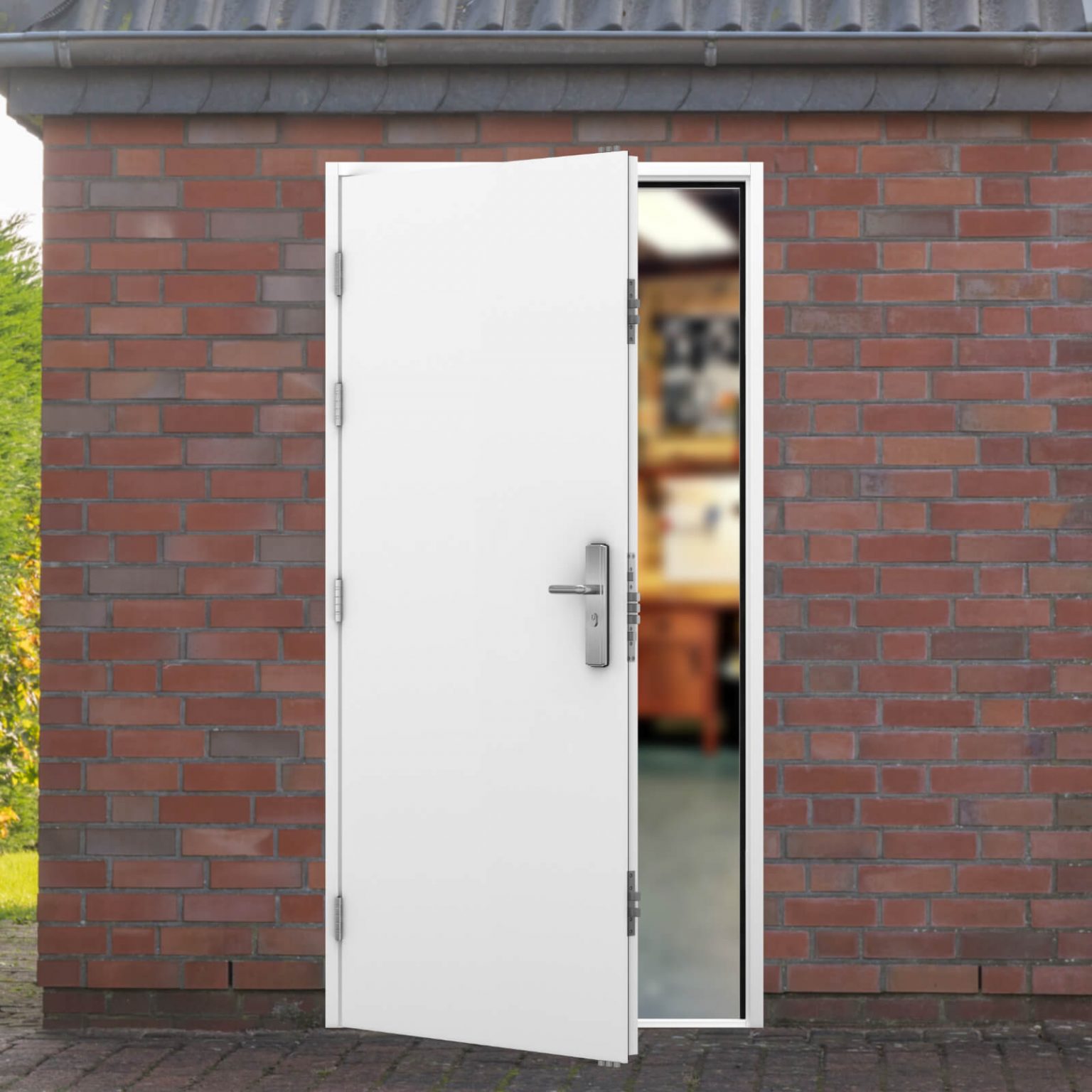 Security Garage Side Door | Latham's Steel Doors