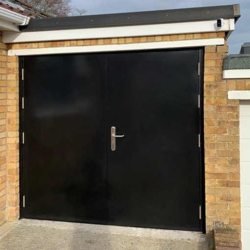 Security Side Hinged Garage Door Latham's Steel Doors
