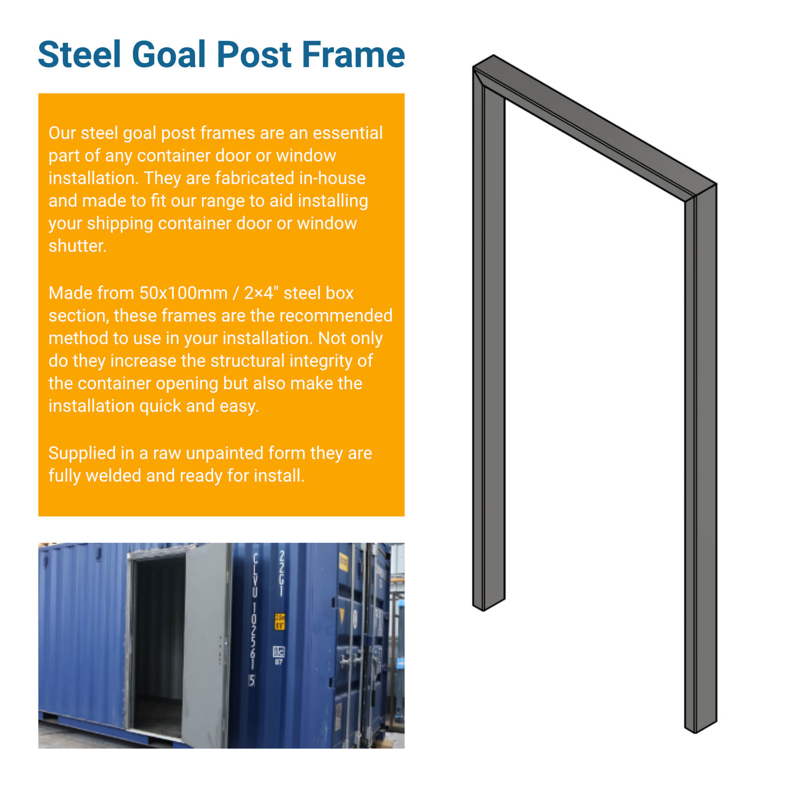 Goal Post Frame More Information