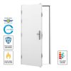 Dual Certfied Flush Steel Door LHO