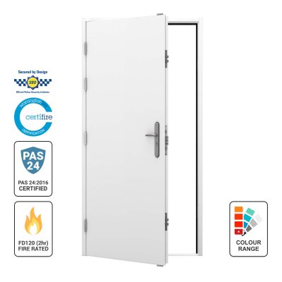 Dual Certfied Flush Steel Door LHO