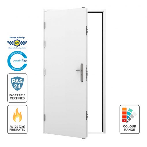 Dual Certfied Flush Steel Door LHO