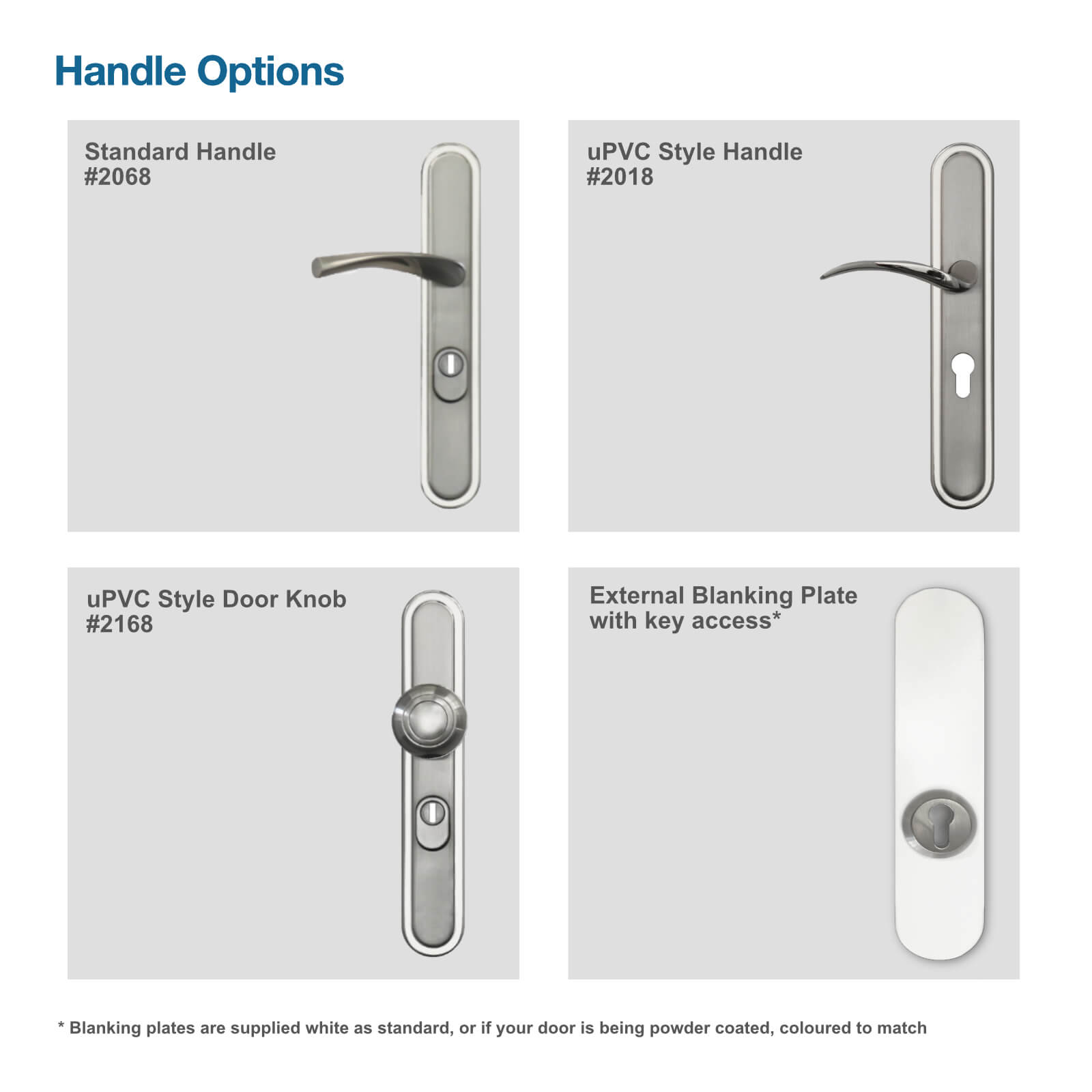 front door handle options