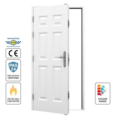 Latham's PAS24 FD120 dual certified 6 panel door