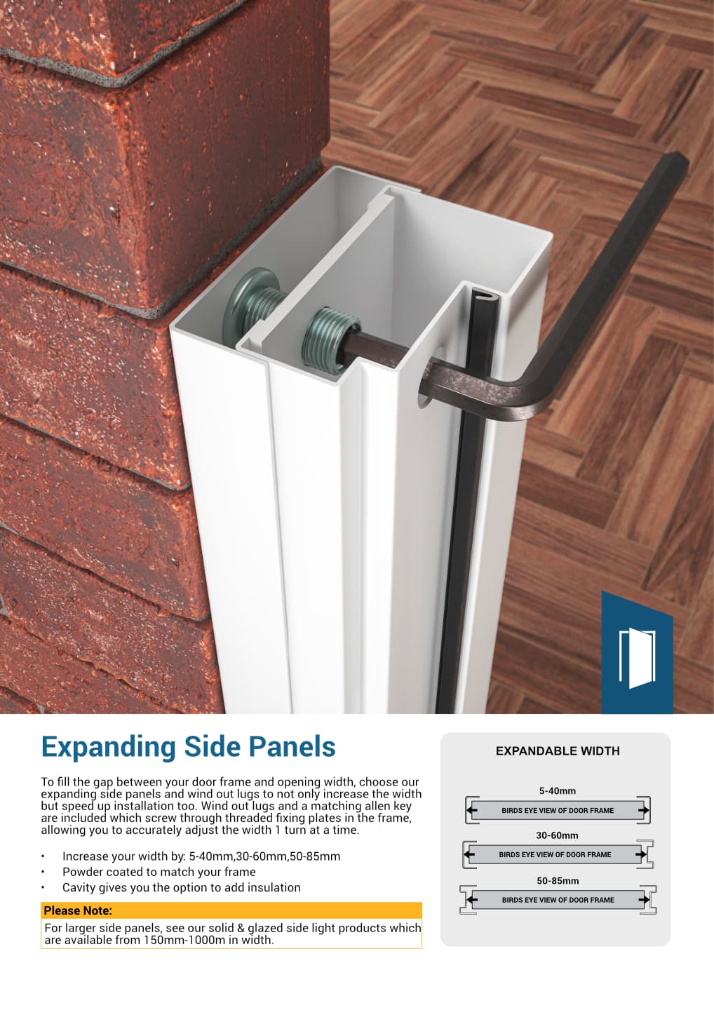 more information image for expandable side panels