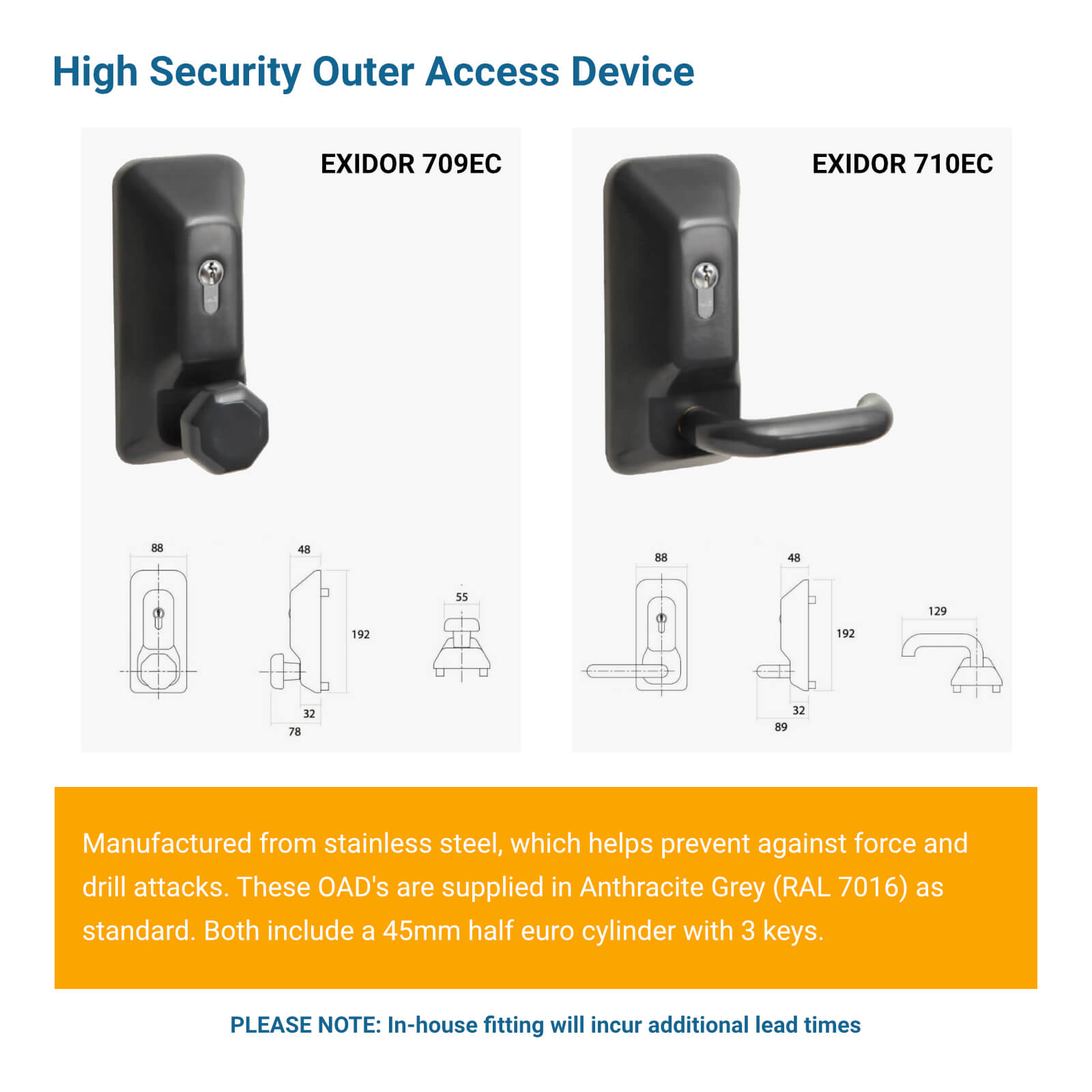 High Security Outer Access Device