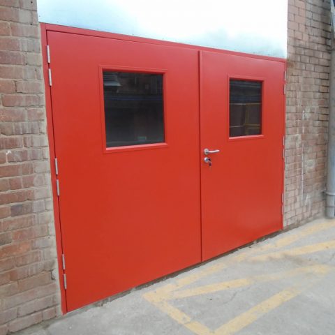 Custom made double door fd240 in red
