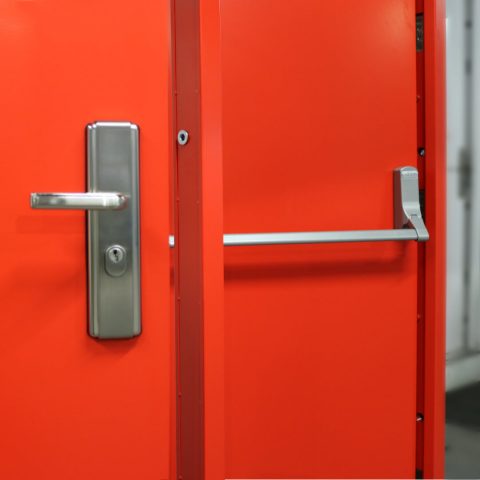 Personnel door and fire exit door