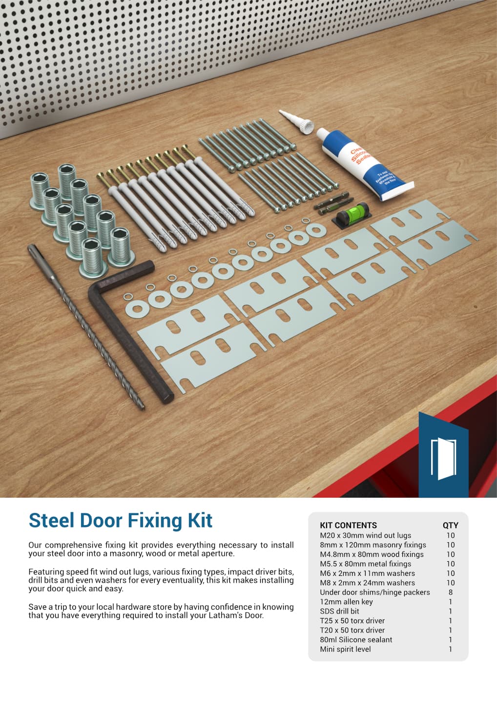 Steel Door Fixing Kit More Info