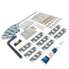 Angled fixing kit with shims
