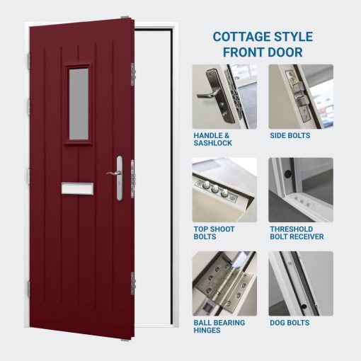 Cottage Style Front Door | Latham's Steel Security Doors