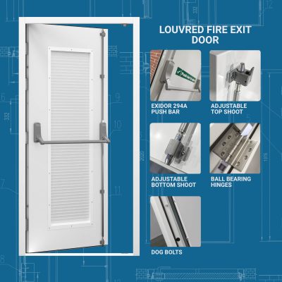 Louvred Fire Exit Door USP