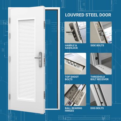 Louvred Steel Door USP