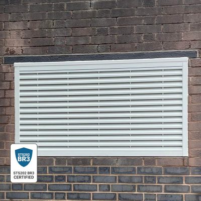 UKPN Steel Louvred Wall Panel BR3 Rated