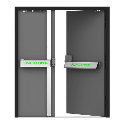 SR3 Leaf and Half Fire Exit Door