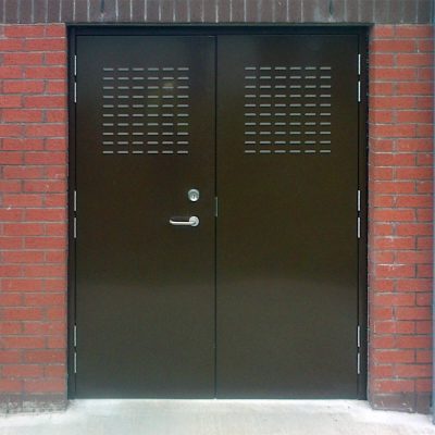 SR3 Double Personnel Door Brown
