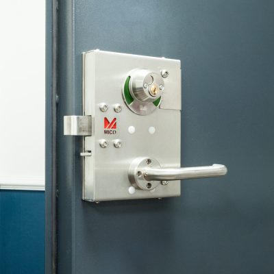 SR4 door close up of MICO lock