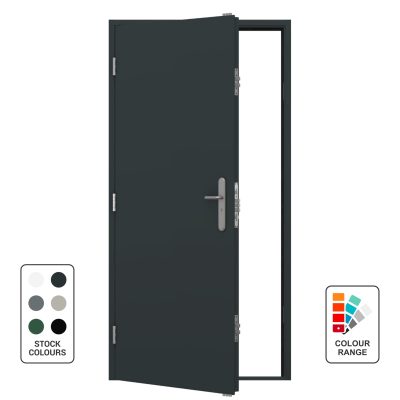 Steel Hinged Personnel Door -Anthracite Grey (Main)